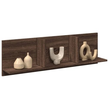 vidaXL Ντουλάπι Τοίχου Καφέ Δρυς 100x16,5x30cm Επεξεργασμένο Ξύλο 1 τεμ.
