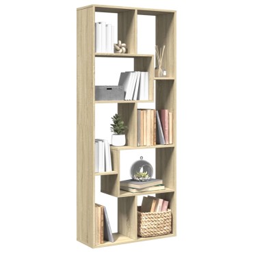 vidaXL Βιβλιοθήκη/Διαχωριστικό Χώρου Δρυς 67x25x161,5cm Επεξ. Ξύλο 1 τεμ.