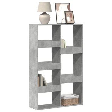 vidaXL Βιβλιοθήκη Γκρι Σκυροδέματος 100x33x155,5cm Επεξεργ. Ξύλο 1 τεμ.