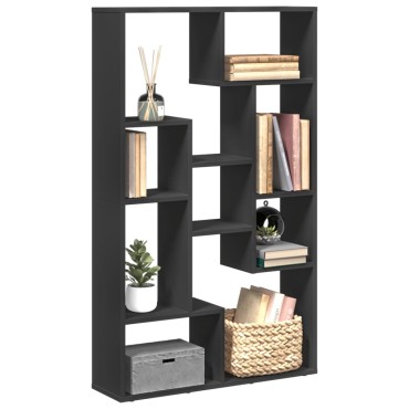 vidaXL Βιβλιοθήκη Μαύρη 72x20x120cm από Επεξεργασμένο Ξύλο 1 τεμ.