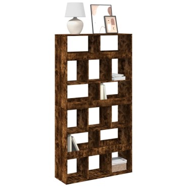 vidaXL Βιβλιοθήκη Καπνιστή Δρυς 100x33x187,5cm από Επεξεργασμένο Ξύλο 1 τεμ.