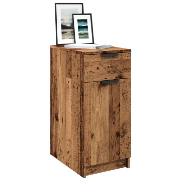 vidaXL Ντουλάπι Γραφείου Όψη Παλαιού Ξύλου 33x50x75cm Επεξ. Ξύλο 1 τεμ.