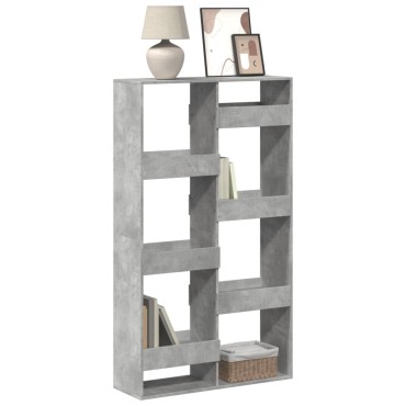 vidaXL Βιβλιοθήκη Γκρι Σκυροδέματος 100x33x175cm Επεξεργ. Ξύλο 1 τεμ.
