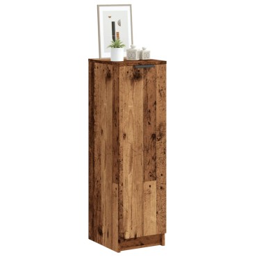 vidaXL Παπουτσοθήκη Όψη Παλαιού Ξύλου 29,5x35x100,5cm Επεξ. Ξύλο 1 τεμ.