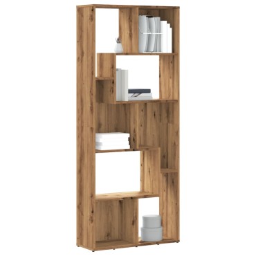 vidaXL Βιβλιοθήκη Αρτισιανή Δρυς 67x24x161cm Επεξ. Ξύλο 1 τεμ.