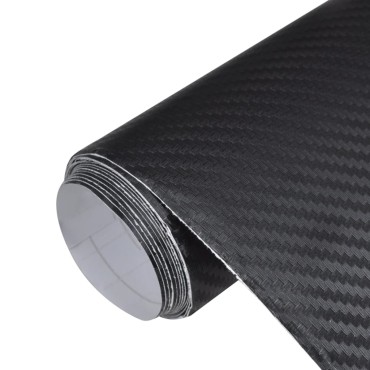 vidaXL Μεμβράνες Αυτοκινήτου 3D 2 τεμ. Μαύρες 100x150 εκ. & 50x150 εκ.