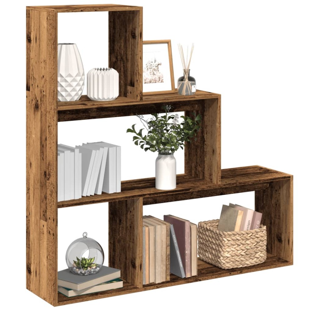 vidaXL Βιβλιοθήκη/Διαχωριστικό Χώρου 3 Επ. 123x29x123cm Επ. Ξύλο 1 τεμ.