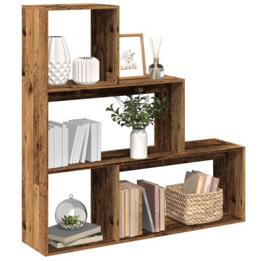 vidaXL Βιβλιοθήκη/Διαχωριστικό Χώρου 3 Επ. 123x29x123cm Επ. Ξύλο 1 τεμ.
