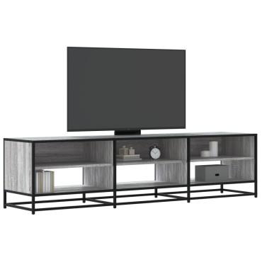 vidaXL Έπιπλο Τηλεόρασης Γκρι Sonoma 180x40x46cm Επεξεργ. Ξύλο