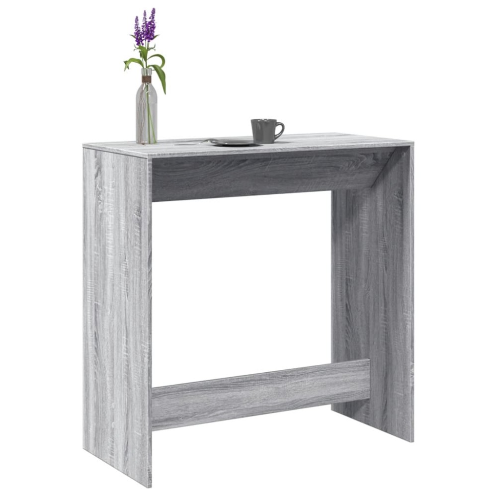 vidaXL Τραπέζι Μπαρ Γκρι Sonoma 102x50x103,5cm Επεξεργ. Ξύλο 1 τεμ.
