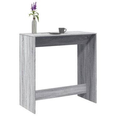 vidaXL Τραπέζι Μπαρ Γκρι Sonoma 102x50x103,5cm Επεξεργ. Ξύλο 1 τεμ.