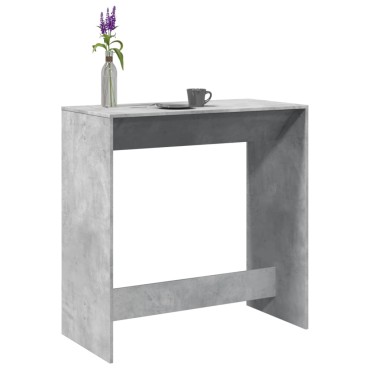 vidaXL Τραπέζι Μπαρ Γκρι Σκυροδέματος 102x50x103,5cm Επεξεργ. Ξύλο 1 τεμ.
