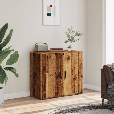vidaXL Συρταριέρα Όψη Παλαιού Ξύλου 80x33x70cm Επεξεργασμένο Ξύλο 1 τεμ.