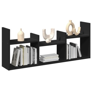 vidaXL Ντουλάπι Τοίχου Μαύρο 100x18x40cm από Επεξεργασμένο Ξύλο 1 τεμ.