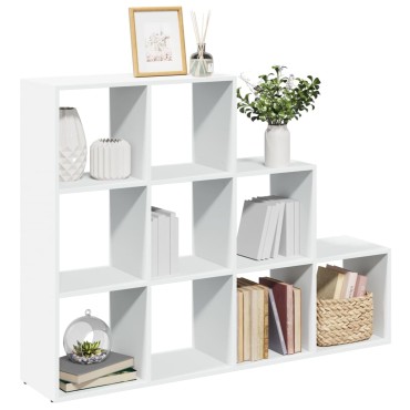vidaXL Βιβλιοθήκη/Διαχωριστικό Χώρου 3 Επ. 137,5x29x103,5cm Επ. Ξύλο 1 τεμ.