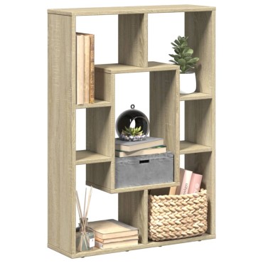 vidaXL Βιβλιοθήκη Sonoma Δρυς 63x20x90cm από Επεξεργασμένο Ξύλο 1 τεμ.