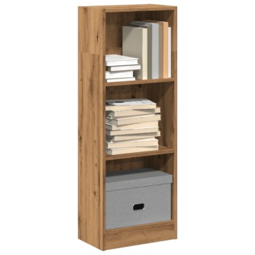 vidaXL Βιβλιοθήκη Αρτισιανή Δρυς 40x24x109cm από Επεξεργασμένο Ξύλο 1 τεμ.