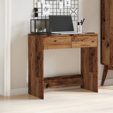 vidaXL Γραφείο Όψη Παλαιού Ξύλου 80x40x75cm από Επεξεργασμένο Ξύλο 1 τεμ.
