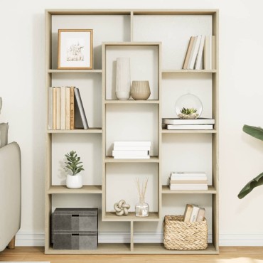 vidaXL Βιβλιοθήκη Χρώμα Sonoma Δρυς 102x29x143cm Επεξεργασμένο Ξύλο 1 τεμ.