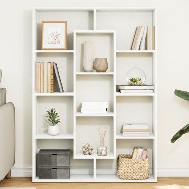 vidaXL Βιβλιοθήκη Λευκή 102x29x143cm από Επεξεργασμένο Ξύλο 1 τεμ.