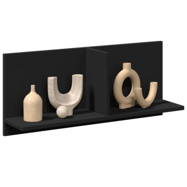 vidaXL Ντουλάπι Τοίχου Μαύρο 70x16,5x30cm από Επεξεργασμένο Ξύλο 1 τεμ.