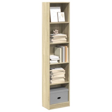 vidaXL Βιβλιοθήκη Sonoma Δρυς 40x24x176cm από Επεξεργασμένο Ξύλο 1 τεμ.
