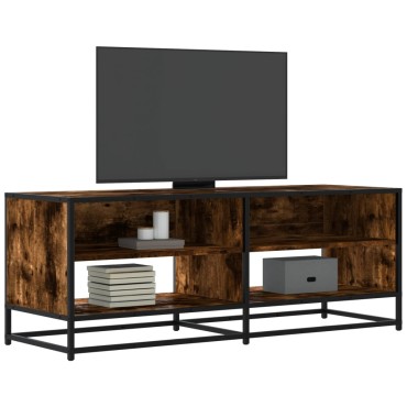 vidaXL Έπιπλο Τηλεόρασης Καπνιστή Δρυς 120,5x40x46cm Επεξ.Ξύλο/Μέταλλο