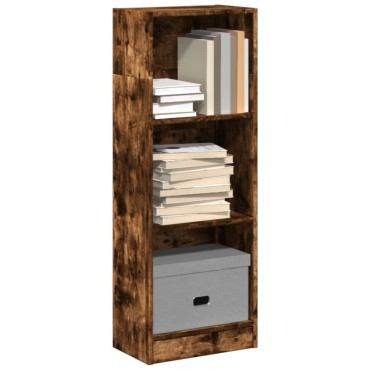 vidaXL Βιβλιοθήκη Καπνιστή Δρυς 40x24x109cm από Επεξεργασμένο Ξύλο 1 τεμ.