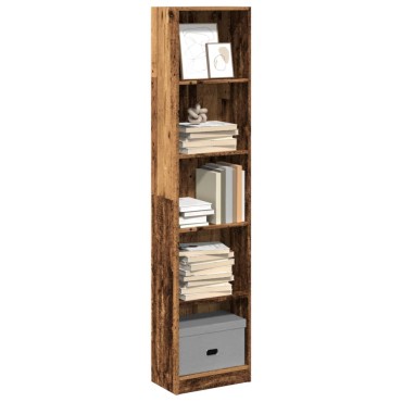 vidaXL Βιβλιοθήκη Όψη Παλαιού Ξύλου 40x24x176cm Επεξεργασμένο Ξύλο 1 τεμ.