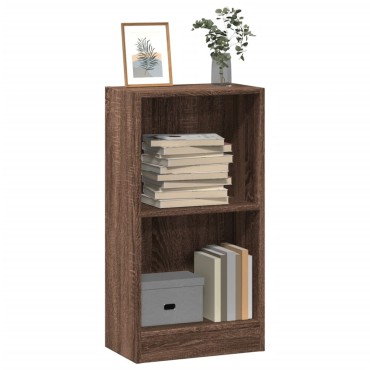 vidaXL Βιβλιοθήκη Καφέ Δρυς 40x24x76cm από Επεξεργασμένο Ξύλο 1 τεμ.