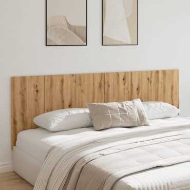 vidaXL Κεφαλάρι Κρεβατιού Αρτισιανή Δρυς 240x1,5x80cm Επεξεργ. Ξύλο 1 τεμ.