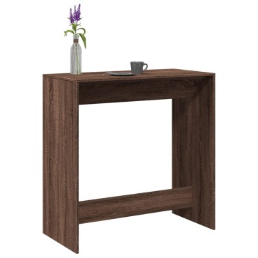 vidaXL Τραπέζι Μπαρ Καφέ Δρυς 102x50x103,5cm Επεξεργ. Ξύλο 1 τεμ.