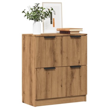 vidaXL Μπουφές Αρτισιανή Δρυς 60x30x70cm από Επεξεργασμένο Ξύλο 1 τεμ.