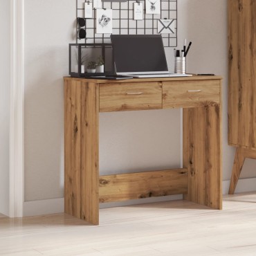 vidaXL Γραφείο Χρώμα Αρτισιανή Δρυς 80x40x75cm από Επεξ. Ξύλο 1 τεμ.