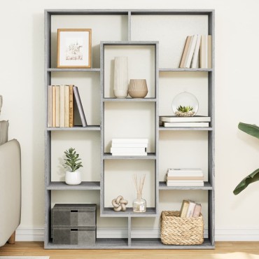 vidaXL Βιβλιοθήκη Γκρι Sonoma 102x29x143cm από Επεξεργασμένο Ξύλο 1 τεμ.