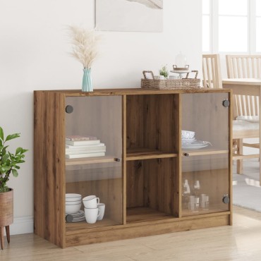vidaXL Ντουλάπι Artisian Δρυς 102x37x75,5cm από Επεξεργασμένο Ξύλο 1 τεμ.