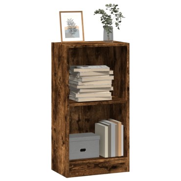 vidaXL Βιβλιοθήκη Καπνιστή Δρυς 40x24x76cm από Επεξεργασμένο Ξύλο 1 τεμ.