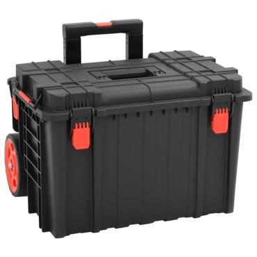 vidaXL Θήκη Πτήσης Φορητή Μαύρη 56,5x45,5x48 εκ. από Πολυπροπυλένιο