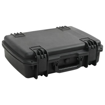 vidaXL Θήκη Πτήσης Φορητή Μαύρη 50,5x37x14,5 εκ. από Πολυπροπυλένιο