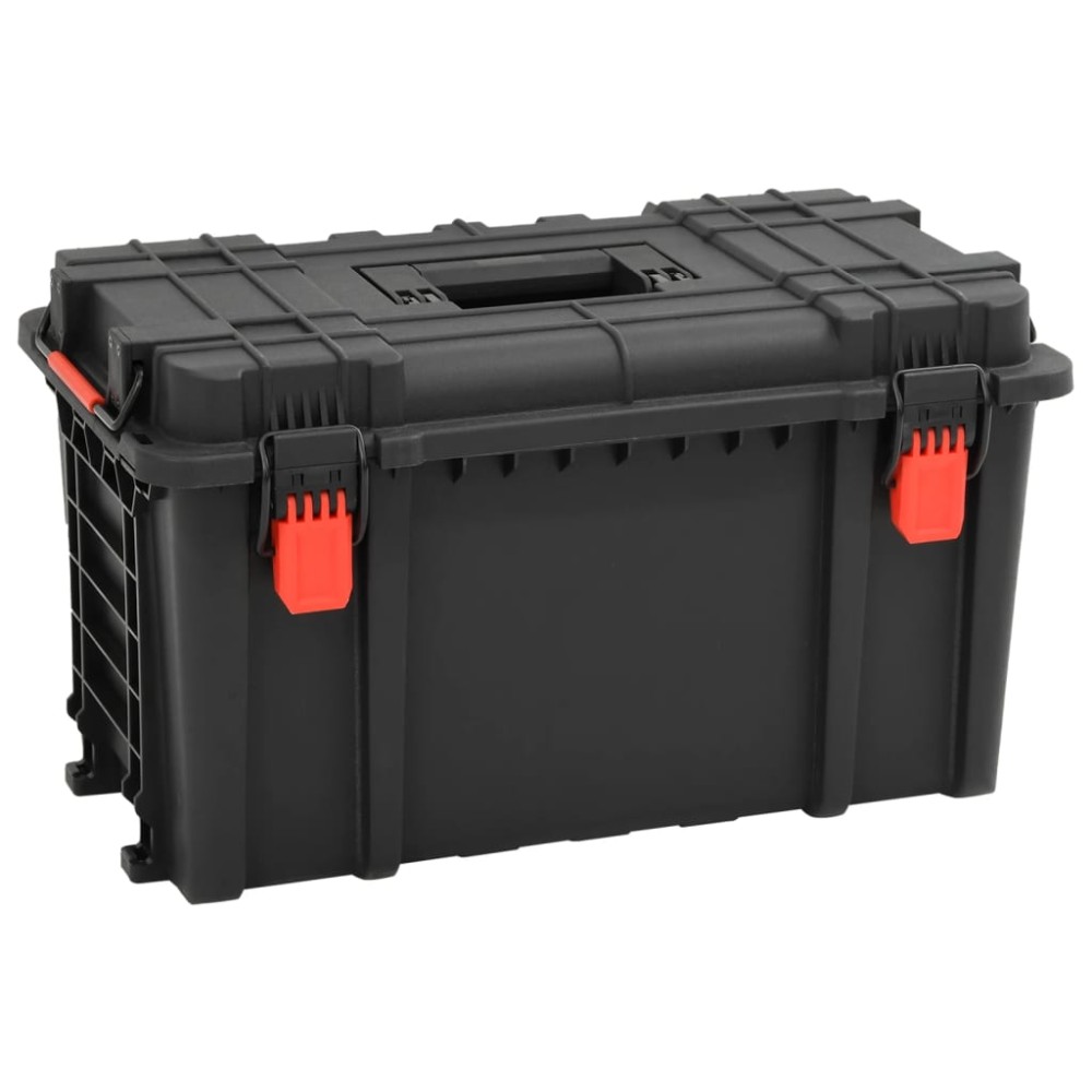 vidaXL Θήκη Πτήσης Φορητή Μαύρη 57x35x32,5 εκ. από Πολυπροπυλένιο