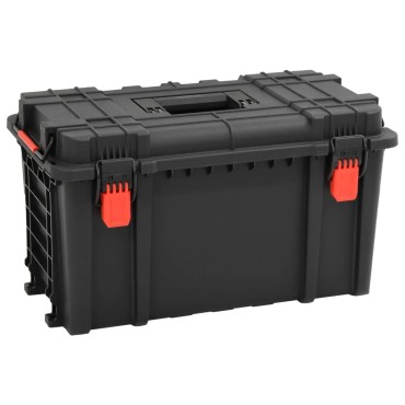 vidaXL Θήκη Πτήσης Φορητή Μαύρη 57x35x32,5 εκ. από Πολυπροπυλένιο