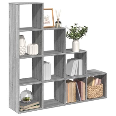 vidaXL Βιβλιοθήκη/Διαχωριστικό Χώρου 4 Επ. 131,5x29x131,5cm Επ. Ξύλο 1 τεμ.