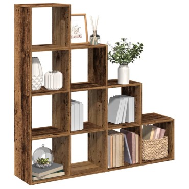 vidaXL Βιβλιοθήκη/Διαχωριστικό Χώρου 4 Επ. 131,5x29x131,5cm Επ. Ξύλο 1 τεμ.