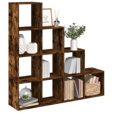 vidaXL Βιβλιοθήκη/Διαχωριστικό Χώρου 4 Επ. 131,5x29x131,5cm Επ. Ξύλο 1 τεμ.