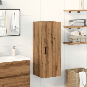vidaXL Ντουλάπι Τοίχου Αρτισιανή Δρυς 34,5x34x90cm από Επεξεργ. Ξύλο 1 τεμ.
