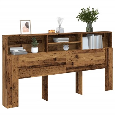 vidaXL Κεφαλάρι Με Αποθηκευτικό Χώρο 200x19x103,5cm Επεξ. Ξύλο 1 τεμ.