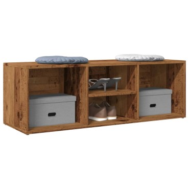 vidaXL Πάγκος Αποθήκευσης Παπουτσιών 105x35x35cm Επεξ. Ξύλο