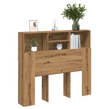 vidaXL Κεφαλάρι Με Αποθηκευτικό Χώρο 120x19x103,5cm Επεξ. Ξύλο 1 τεμ.