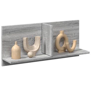vidaXL Ντουλάπι Τοίχου Γκρι Sonoma 70x16,5x30cm Επεξεργασμένο Ξύλο 1 τεμ.