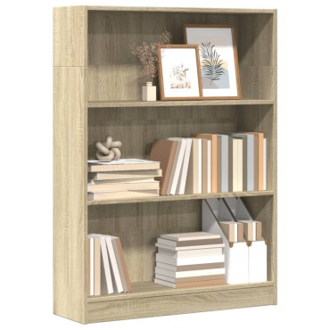 vidaXL Βιβλιοθήκη Sonoma Δρυς 80x24x109cm από Επεξεργασμένο Ξύλο 1 τεμ.
